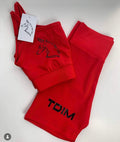 Red TDIM female biker set