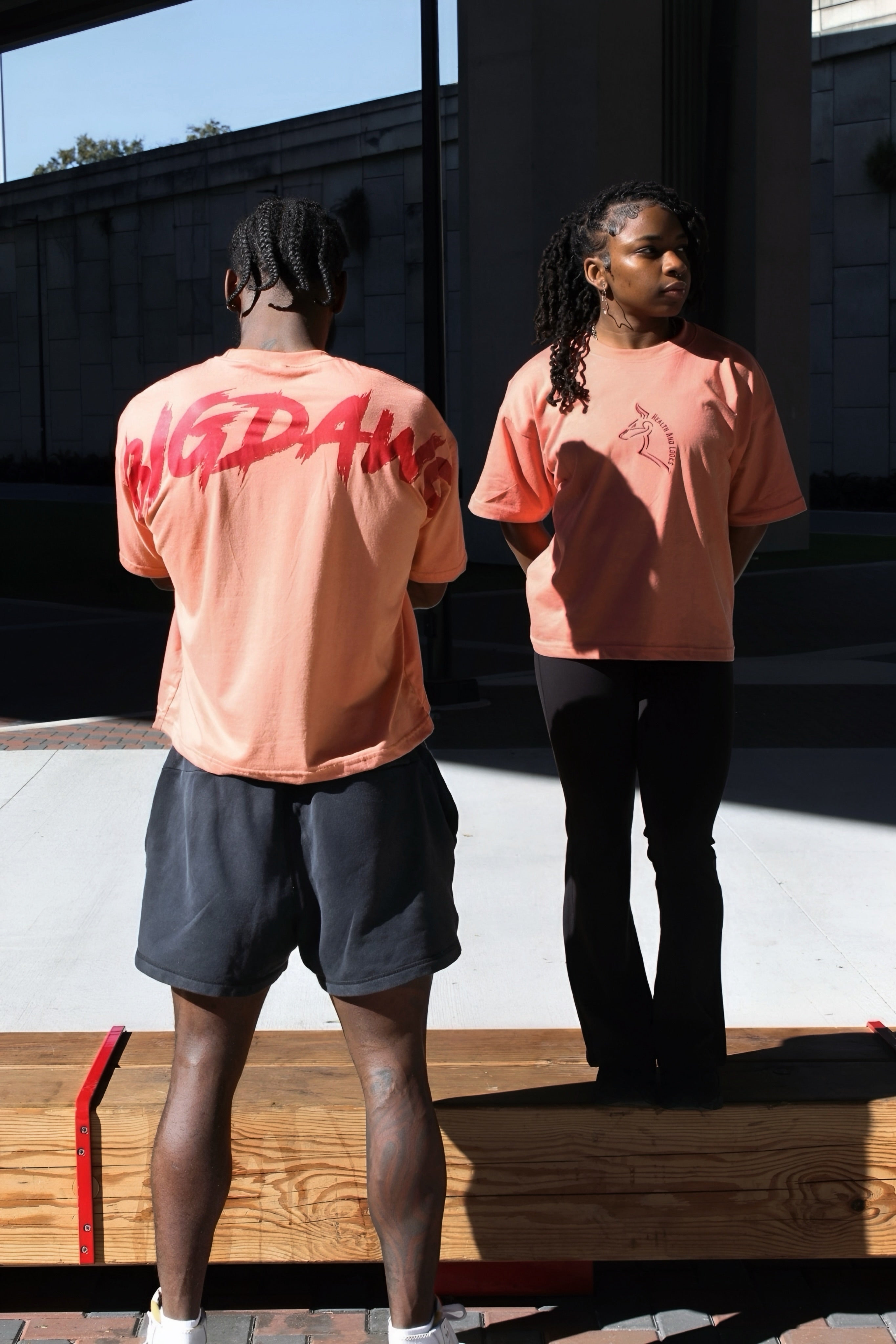 “Red”BIGDAWG oversized cropped tee
