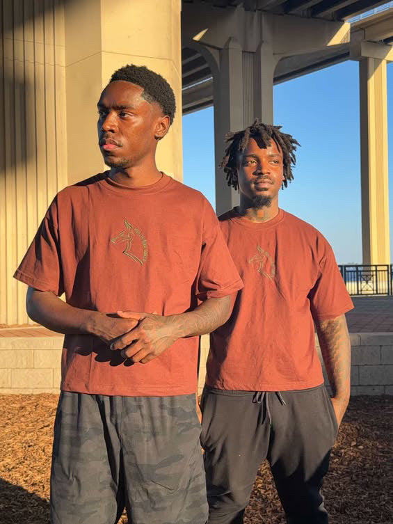 Chocolate mocha oversized cropped bigdawg tee